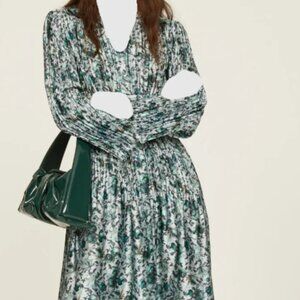 Berry Bloom Shirt Dress Vince